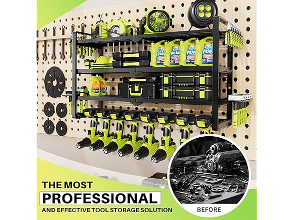 Garage Storage Cordless Tool Organizer