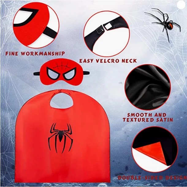 6-Pack Reversible Cape & Mask Set - Gallery 5