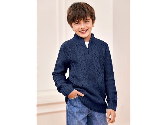 Flmcoc Boys (6-8 Years) Toddler Knit Kids Sweater