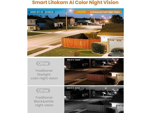 3MP 2K Home Security Window Camera