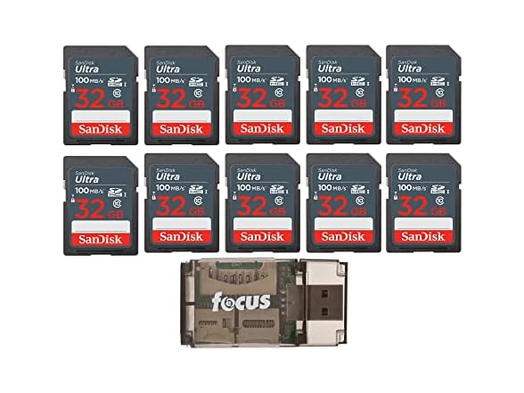 SanDisk 32GB Ultra SDHC UHS-I Memory Card (10-Pack)