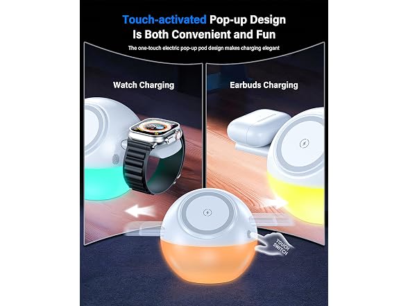 Moon Lamp 8 Color LED Night Light with 3 in