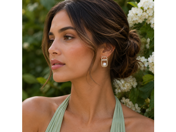 18K Gold Plated Stud Earrings
