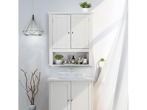 VINGLI Bathroom Wall Cabinet 21"x8.5"x25"