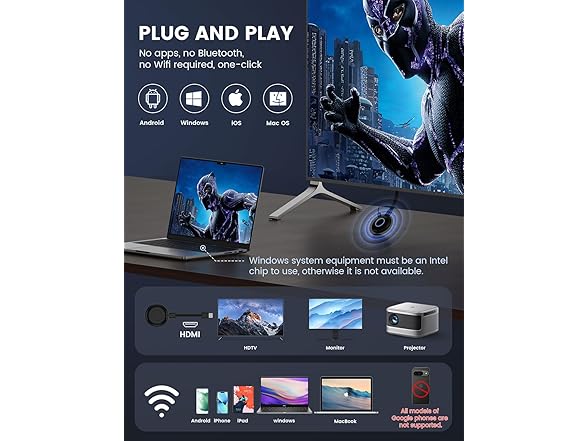 Wireless HDMI Display Dongle Adapter