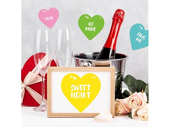 qifeifan 500 PCS Heart Stickers for Kids