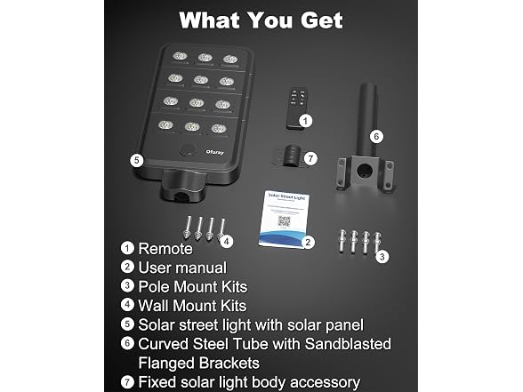 Ofuray OF-12600W Solar Street Light