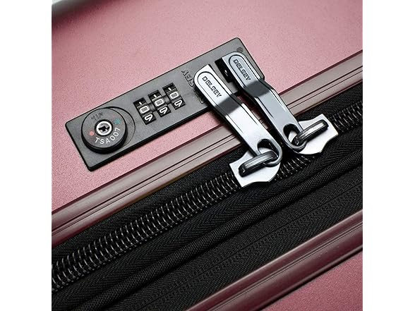 DELSEY PARIS Titanium Hardside Spinner, Checked Medium, 25-in.