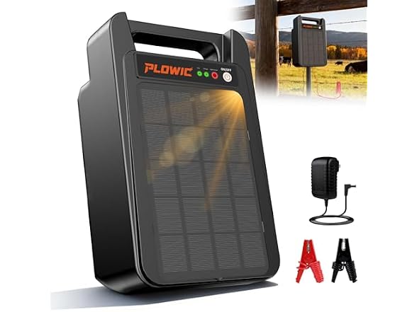 PLOWIC Solar Electric Fence Charger