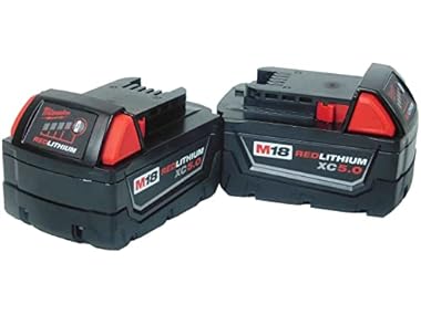 $114.99, Was $269, 57% Off! Milwaukee 48-11-1852 M18 REDLITHIUM XC 5.0Ah 2pk dealfomo