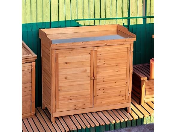 GDLF Outdoor Garden Patio Wooden Storage - Gallery 5