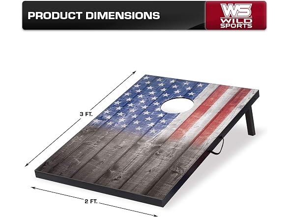 Wild Sports 2’x3’ Cornhole Outdoor Game Set