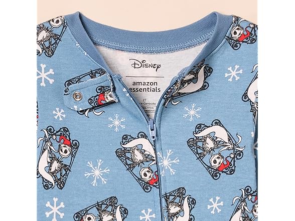 Amazon Essentials Girls Disney Unisex Toddlers' Footed Sleepers