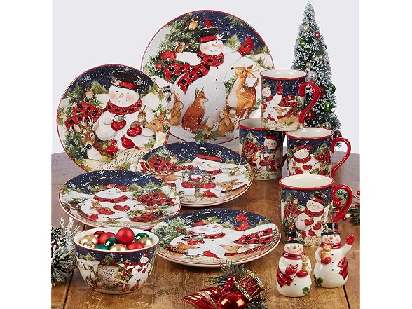 Magic of Christmas Santa 6" Canape Plates