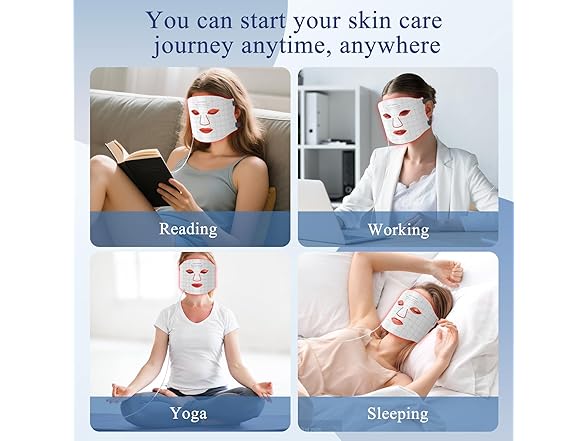 Fiogeo Red Light Therapy Face Red Light Mask