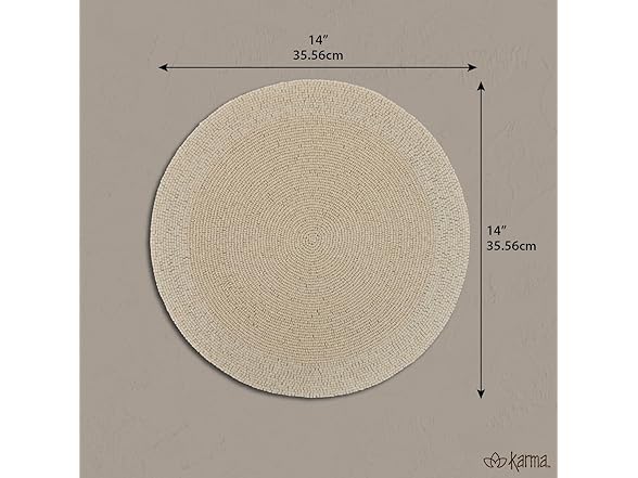 Karma, 14-Inch Holiday Beaded Placemat