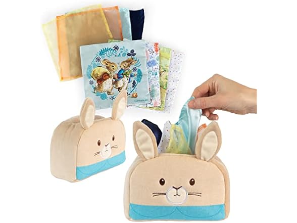Kids Preferred Peter Rabbit Tissue Box Sensor Toy