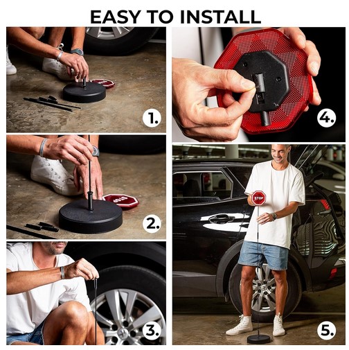 Zone Tech LED Stop Sign Parking Assistant 1 pk - Gallery 8