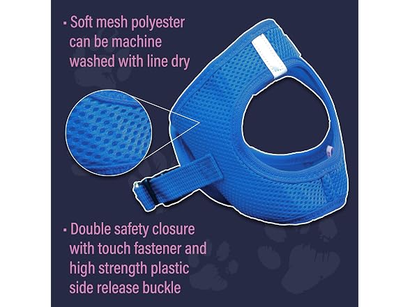 Doggie Design Dog Harness Cobalt Blue, XS