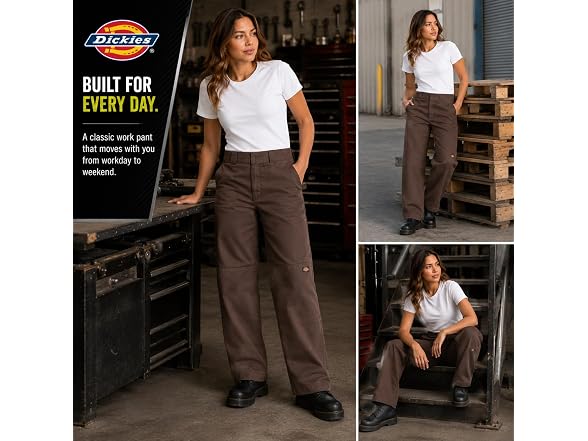 Dickies Women (32 Long) Loose Double Knee Pant