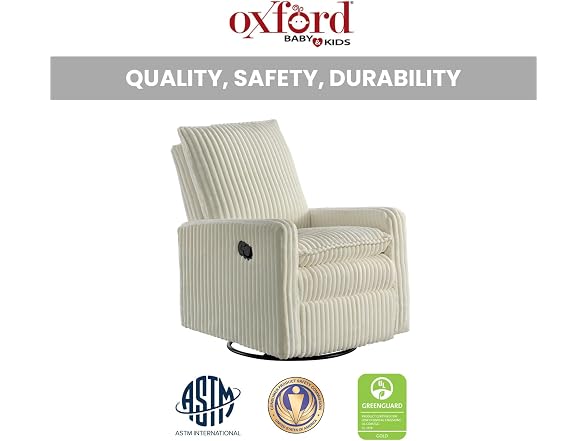 Oxford Baby Uptown Upholstered 360-Glider