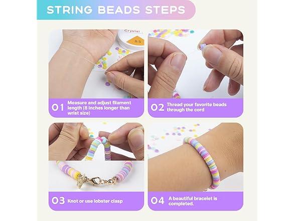 SUTOUG 4200+ PCS Beads for Threading