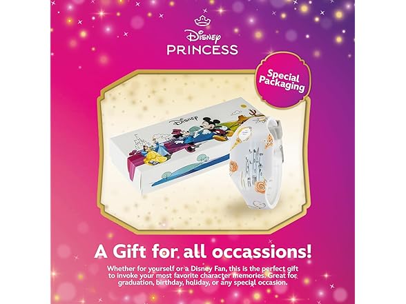 Disney Princess Watch Girls Age 4-7 White Strap - Gallery 6