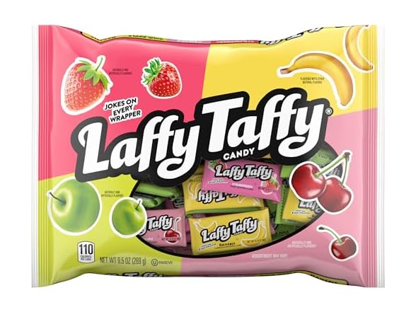 Laffy Taffy Candy, Assorted Mini Bars, 12 Ounce
