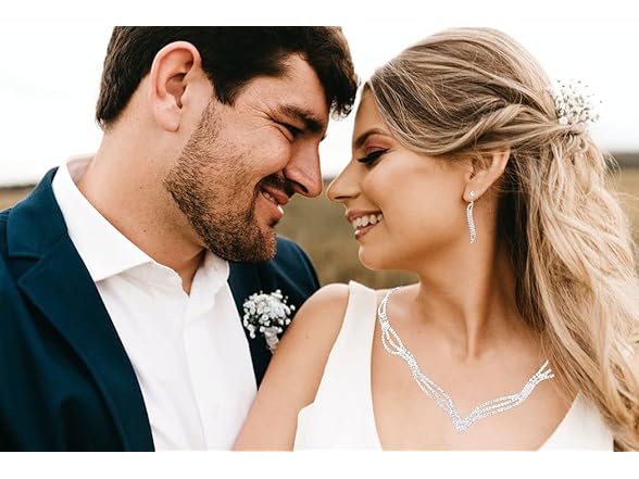 Ursumy Wedding Choker Necklaces Bridal