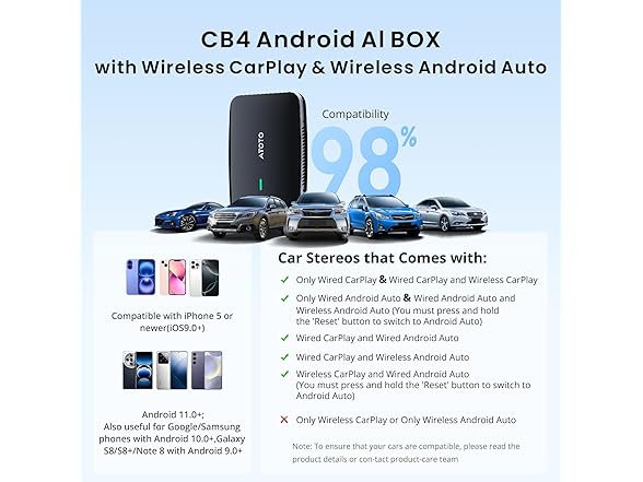 4GB+32GB Wireless CarPlay Adapter