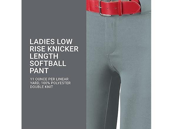 Russell Gray Low Rise Softball Pant (XS)
