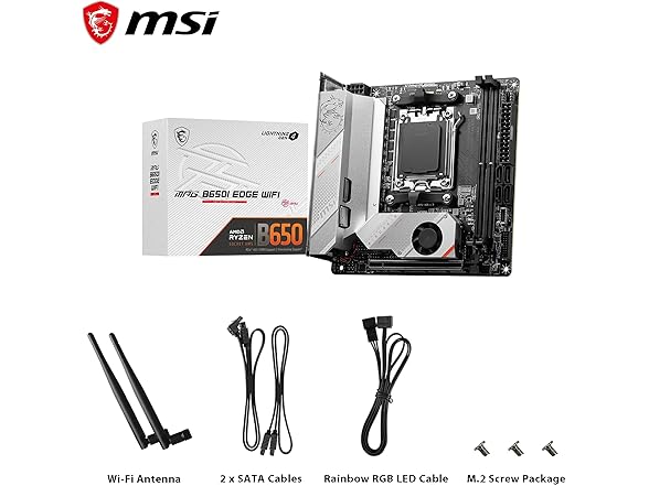 MSI MPG B650I EDGE WIFI AMD AM5 M-ITX Motherboard