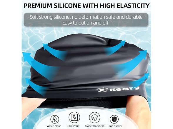 Extra Large Swim Cap for Braids
