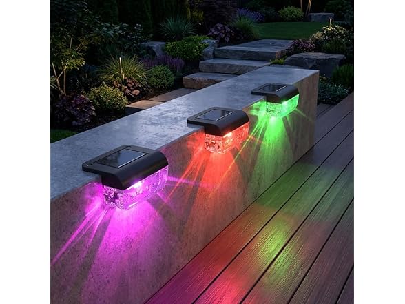 RGB Solar Deck Lights 16 Pck
