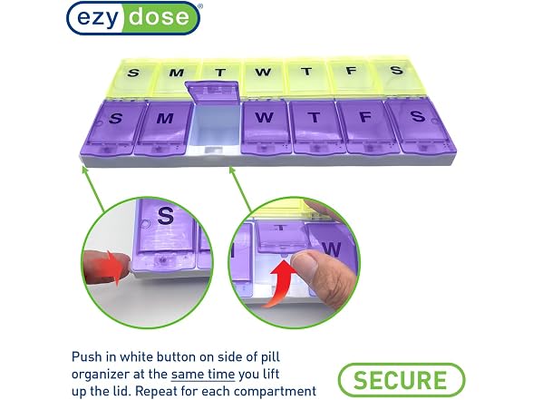 Ezy Dose Weekly 7 Day AM/PM Pill Organizer