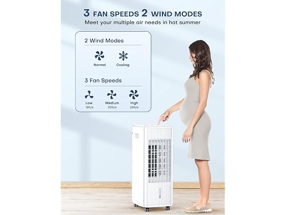 BALKO Evaporative Air Cooler, 3-IN-1 Swamp Cooler