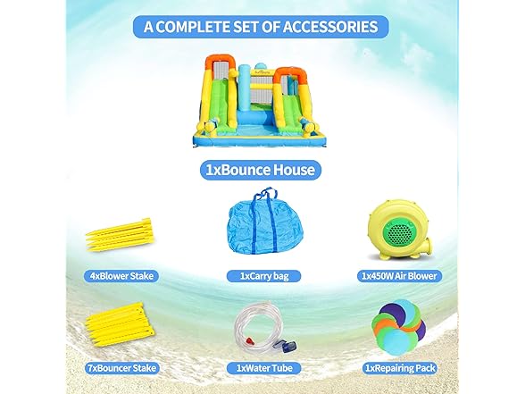 Bounce House with Dual Slide