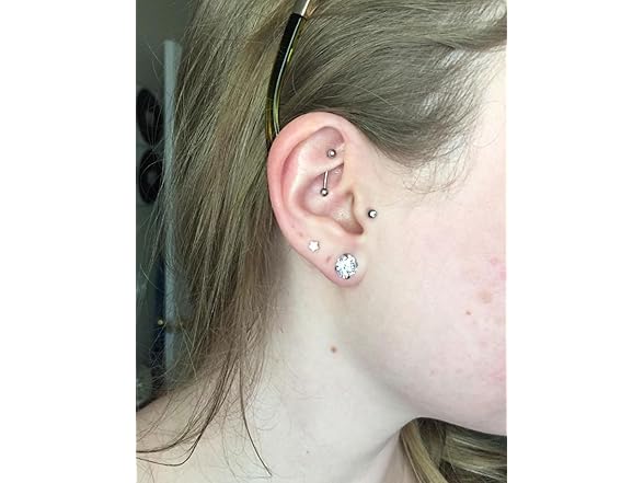 Pexveiuu Titanium Ear Gauges Screw Fit