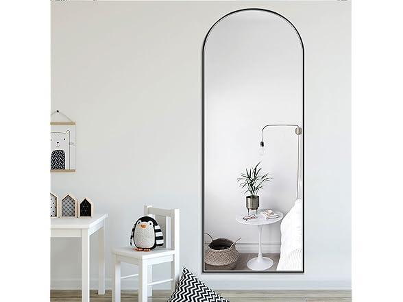 PexFix Full Length Sleek Arched-Top Standing Mirror