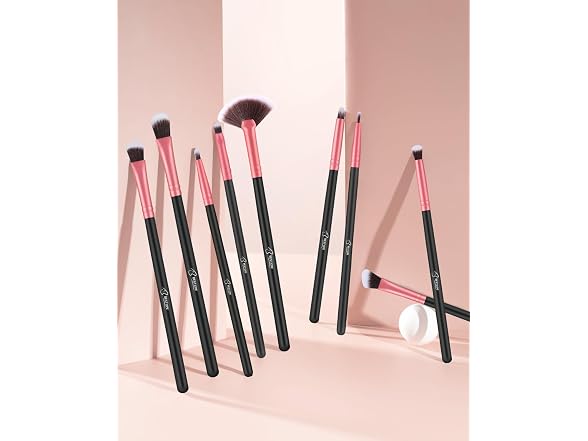 Bestope Pro Makeup Brush Set 16 Piece Black