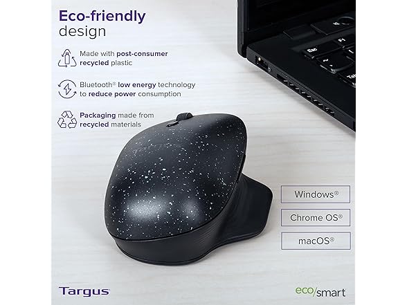 Targus ErgoFlip EcoSmart Ambidextrous Mouse