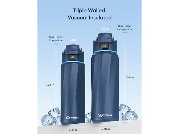 WaterH BOOST Smart Water Bottle, 32oz