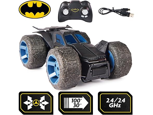 Batman Stunt Force Batmobile, Indoor RC Car