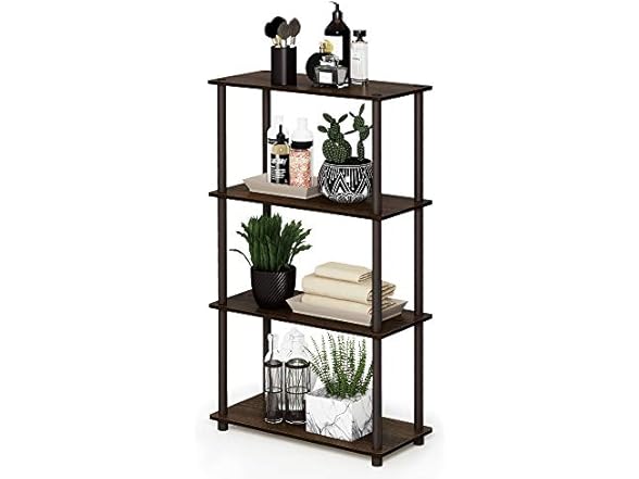 Walnut/Brown, 4-Tier