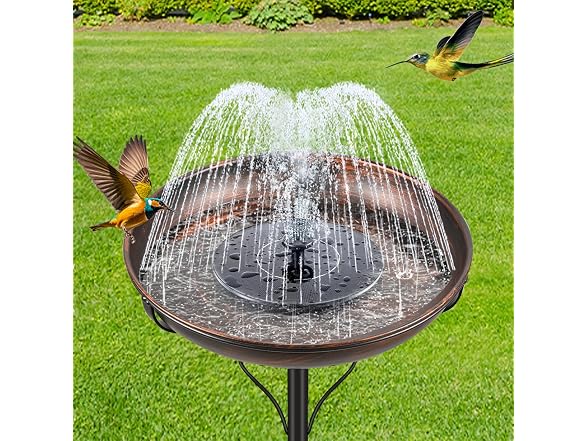 ODSNANIE Vintage Freestanding Birdbath