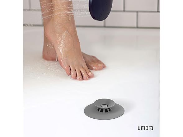 Umbra Flex Drain Stop/Hair Catcher, Grey