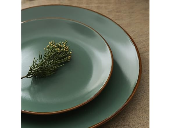 Stone Lain Brasa Stoneware 16 PC Dinnerware Set Green