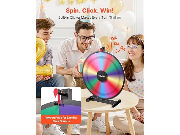 VEVOR 24 inch Spinning Prize Wheel