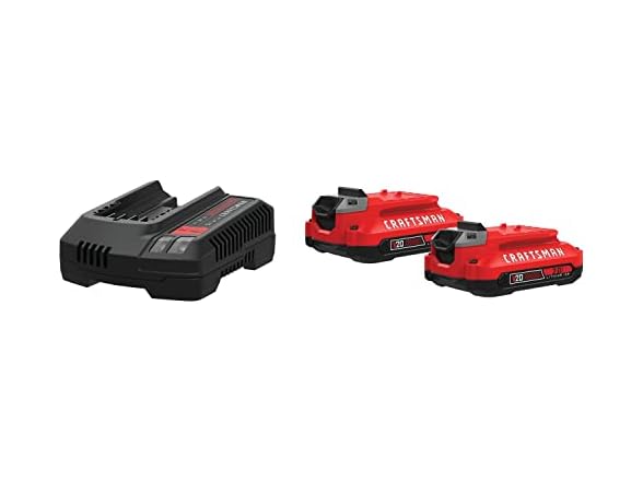 CRAFTSMAN V20 2Ah Lithium Ion Power Tool Battery 2-Pack and (Open Box)