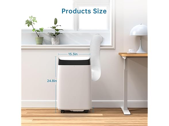 Vossfamul 12,000 BTU (ASHRAE) Portable Air Conditioner